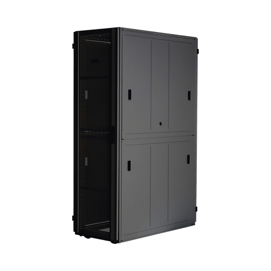Gabinete FlexFusionâ„¢ XGL (Light) para Centros de Datos, 42 UR, 800 mm de Ancho, 1070 mm de Profundidad, Fabricado en Acero, Color Negro