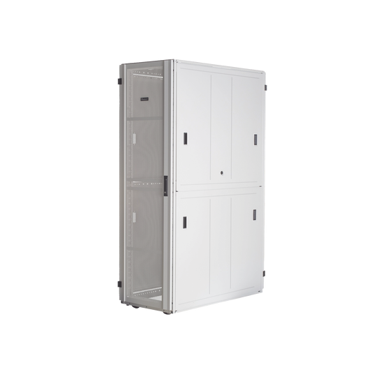 Gabinete FlexFusionâ„¢ XGL (Light) para Centros de Datos, 42 UR, 800 mm de Ancho, 1070 mm de Profundidad, Fabricado en Acero, Color Blanco