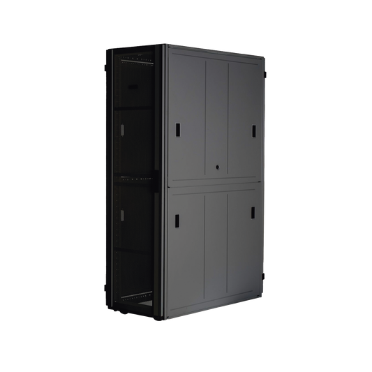Gabinete FlexFusionâ„¢ XGL (Light) para Centros de Datos, 48 UR, 800 mm de Ancho, 1070 mm de Profundidad, Fabricado en Acero, Color Negro
