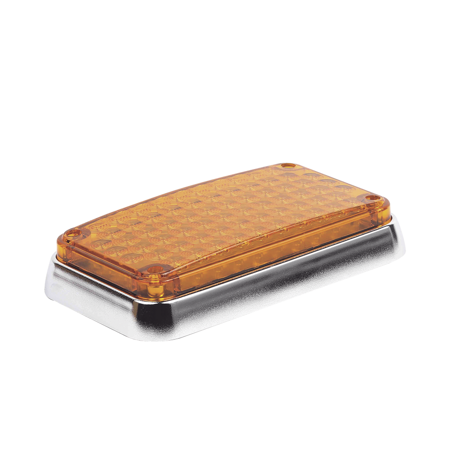 Luz de Advertencia de 6X4", Color Ambar, Ideal para Ambulancias