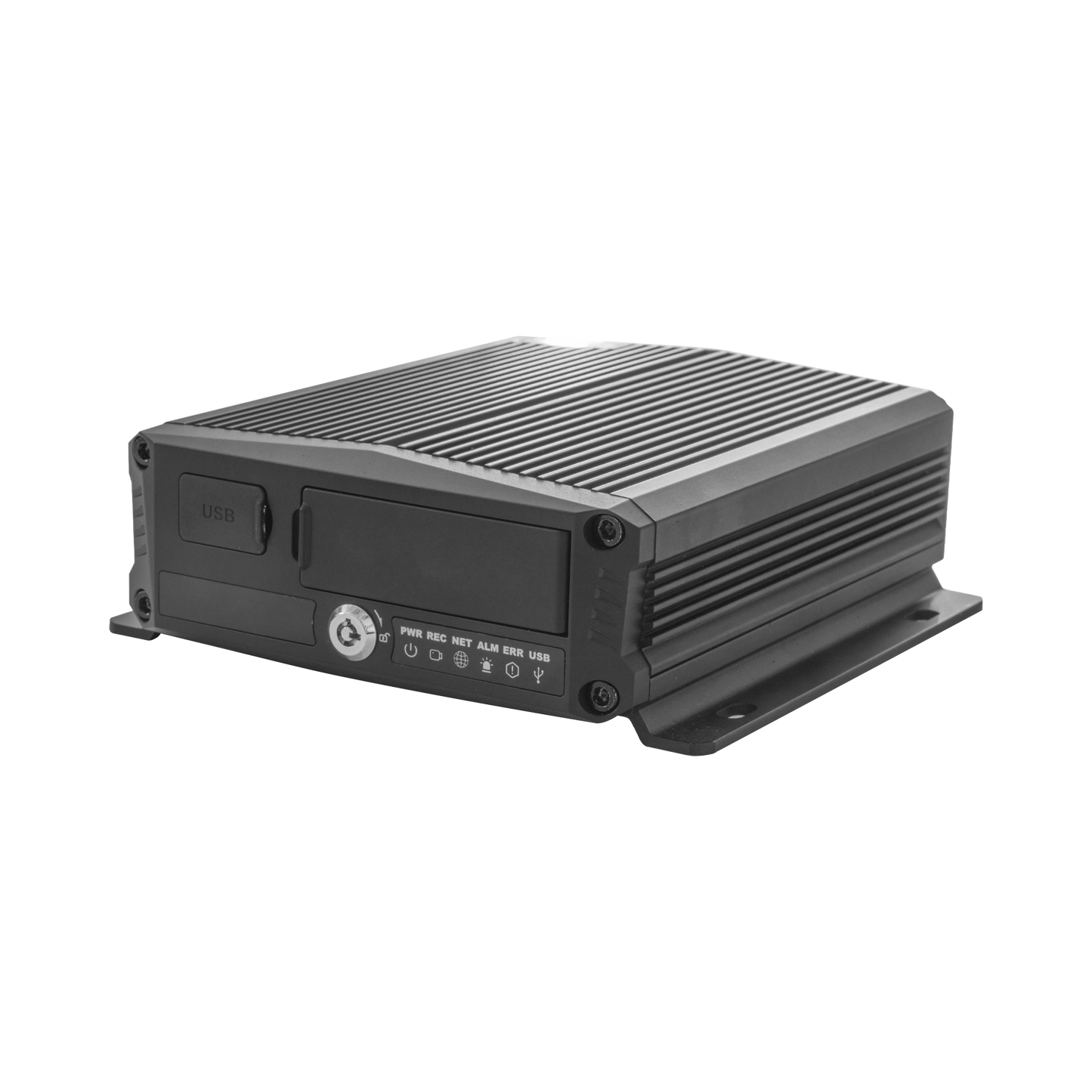 DVR MÃ³vil / Multiplataforma / 4 Canales AHD + 2 canales IP/ Almacenamiento en Memoria Micro SD / H.265 / Chip IA Embebido / Soporta 4G / GPS