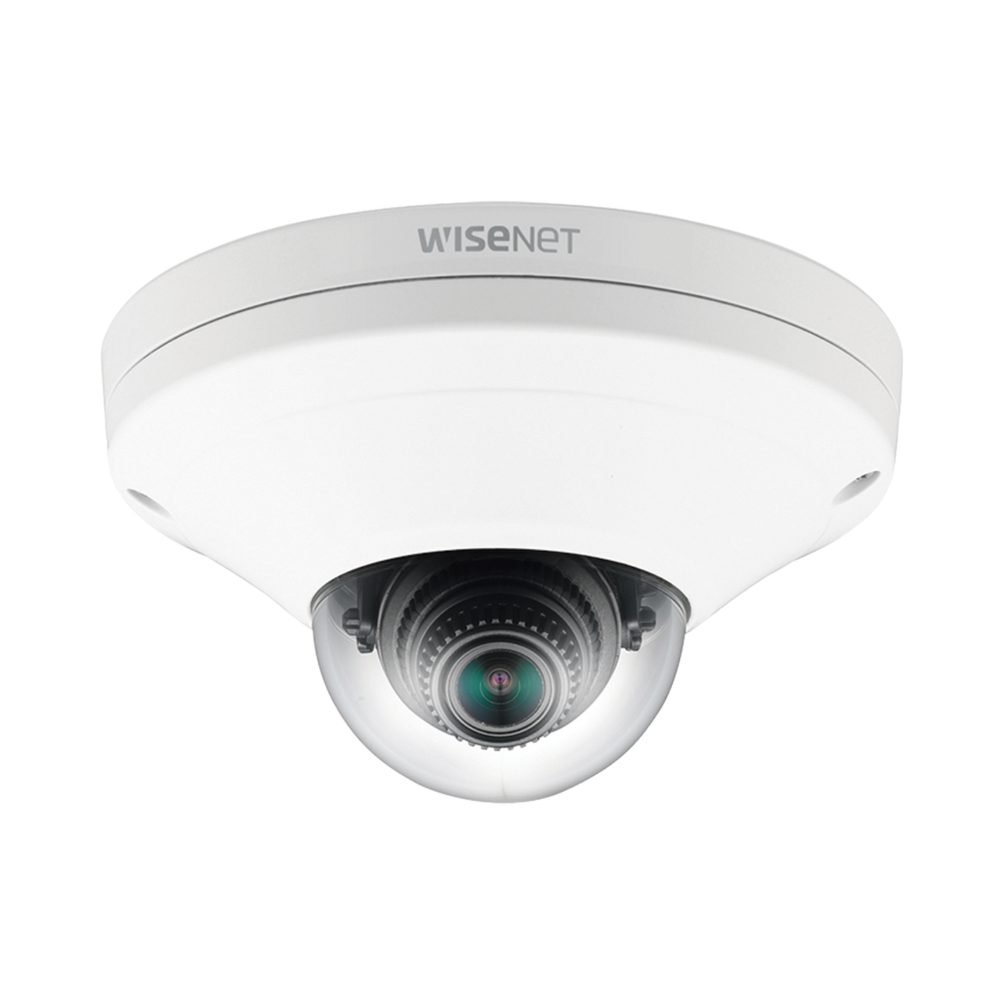 CÃ¡mara IP Mini Domo Exterior AntivandÃ¡lico 2MP Color Blanco / Lente 2.8mm / WDR 150db / H.265 & WiseStream / Conteo de Personas / Video AnalÃ­ticos Avanzados