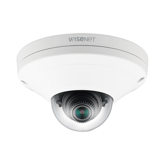 CÃ¡mara IP Mini Domo Exterior AntivandÃ¡lico 2MP Color Blanco / Lente 2.8mm / WDR 150db / H.265 & WiseStream / Conteo de Personas / Video AnalÃ­ticos Avanzados