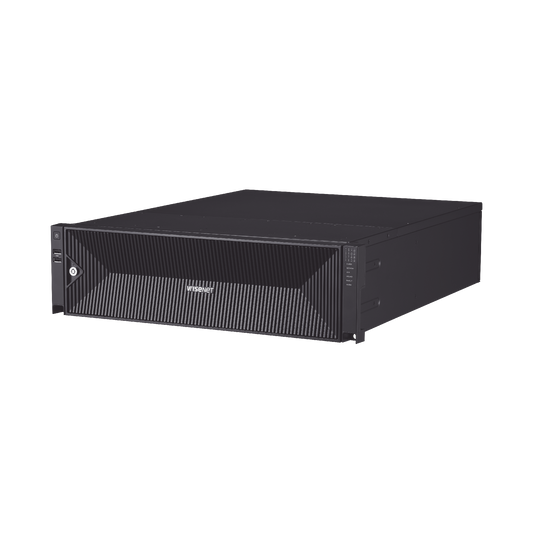 NVR de 64 canales / Hasta 32 MP / H.265 & Wisestream / Procesamiento 400 Mbps / 3 Puertos de Red / Raid 5-6 / 16 bahias para disco duro (no incluidos)