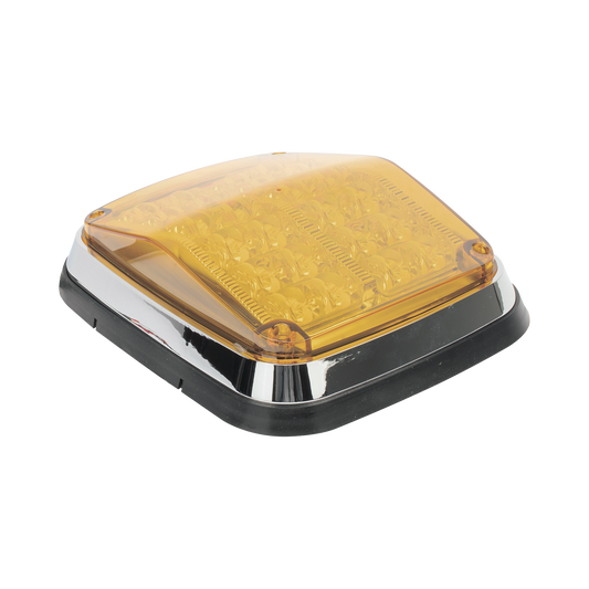 Luz de advertencia de 8 X 6", Color Ãmbar, SAE,  IP67, Ideal para Ambulancias