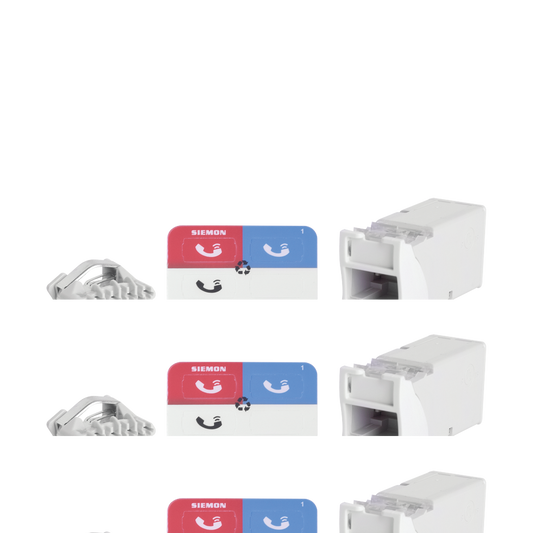 Jack Z-MAX Cat6A, UTP, Montaje hÃ­brido en Placa de Pared (Plano y Angulado), Color Blanco