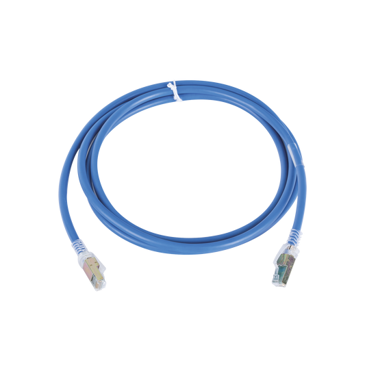 Patch Cord Z-MAX Cat6A UTP, CM, 7ft, Color Azul, Versión Bulk (Sin Empaque Individual)