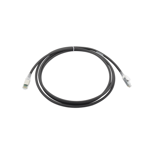 Patch Cord Z-MAX Cat6A S/FTP, CM/LS0H, 7ft, Color Negro, Versión Bulk (Sin Empaque Individual)