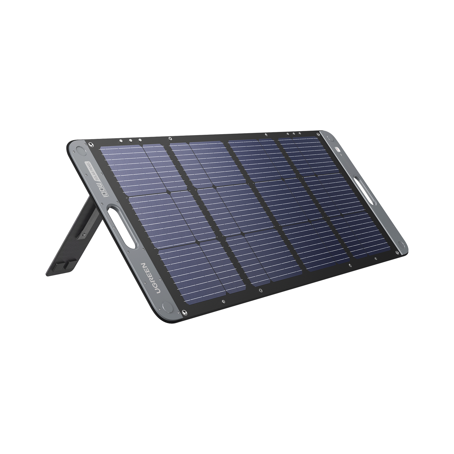 Panel Solar Plegable 100W / Recomendado para el Power Station Portable de 600W UGREEN /  Alta Eficiencia de ConversiÃ³n / AlineaciÃ³n Inteligente de la Luz Solar / Resistente Al Agua Y Duradero / Incluye Cable XT60 Macho a Macho 2m.