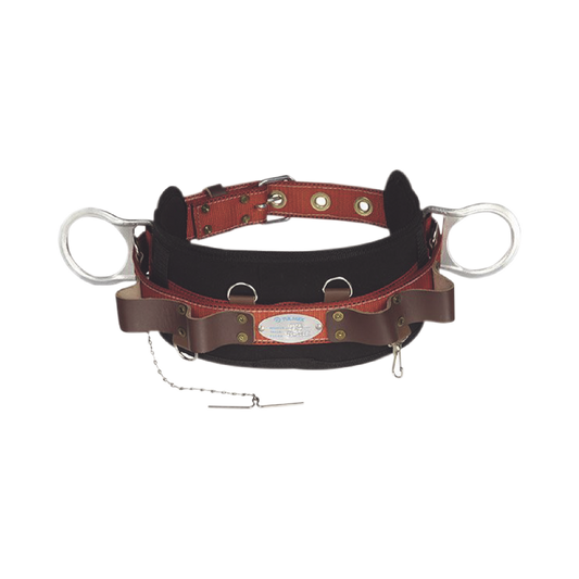 CinturÃ³n de Liniero de Lujo, Fabricado en PoliÃ©ster, con 2 Anillos tipo D, Talla 48.