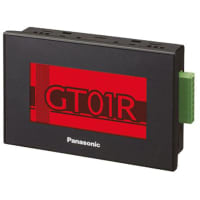 Toque la pantalla, GT-01R, HMI pequeño, color negro, 5VDC, tipo RS232