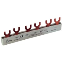 BARRA DE DISTRIBUCIÓN de 80A 1 P PARA los PROTECTORES SUPLEMENTARIOS de 6 SIN AUXILIAR.EVG 16/1PHAS/6MODULEVG 16/1PHAS/6MODUL