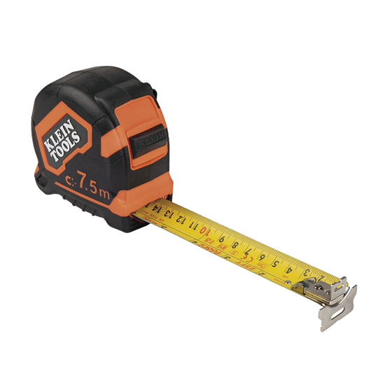 FlexÃ³metro (Cinta de Medir) de 7.5 m con Gancho doble MagnÃ©tico. Graduada por Ambos Lados y Freno de Alta Velocidad. De Uso Rudo