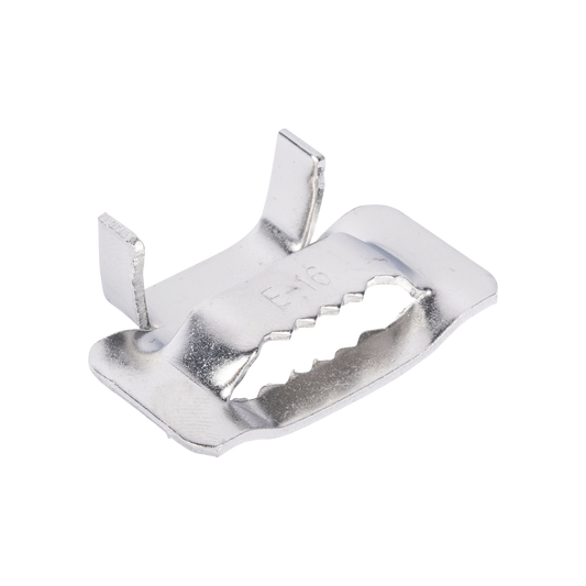 Hebillas PanSteelâ„¢ de Acero Inoxidable 201, Para Uso con Fleje ESW16T76-CR2, Paquete de 100pz
