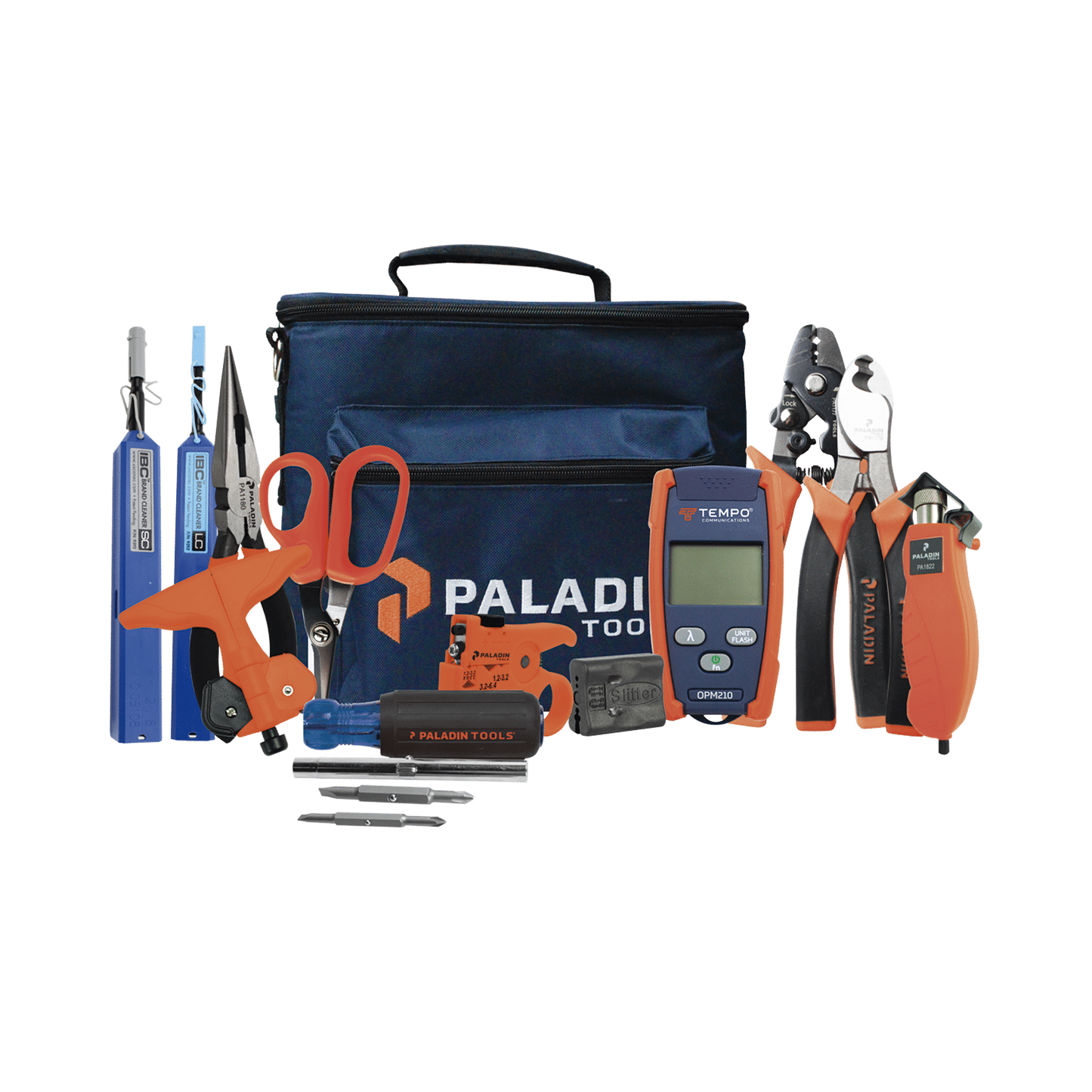 Kit de Herramientas Pro Plus para InstalaciÃ³n de Fibra Ã“ptica con accesorios de limpieza de puertos/conectores, desforradoras de fibra Ã³ptica  y medidor de potencia