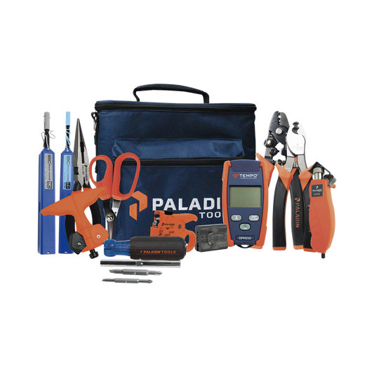 Kit de Herramientas Pro Plus para InstalaciÃ³n de Fibra Ã“ptica con accesorios de limpieza de puertos/conectores, desforradoras de fibra Ã³ptica  y medidor de potencia