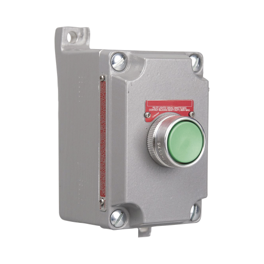 EstaciÃ³n de Control de Un Solo BotÃ³n Pulsador de Contacto MomentÃ¡neo SERIE XCS. Uso en Ãreas Clasificadas.