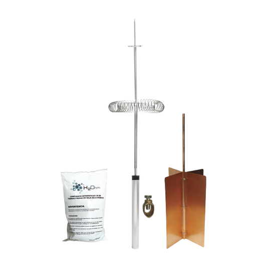 Kit BÃ¡sico de Pararrayo con Punta Dipolo y Electrodo Tipo Rehilete. InstalaciÃ³n en Poste o Torre.