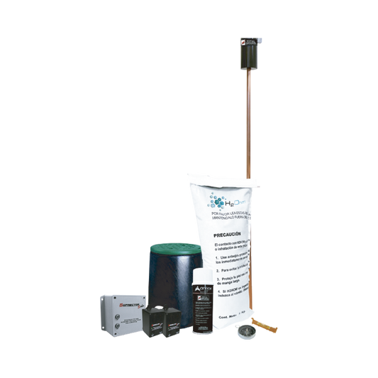 Kit de tierra fÃ­sica (VARIGROUND) con supresor de pico (SOHO) y accesorios de instalaciÃ³n.,