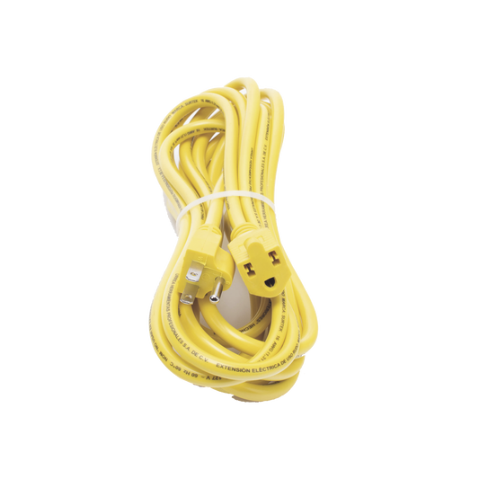 ExtensiÃ³n ElÃ©ctrica de Uso Rudo Aterrizada 5 metros /127 V CA 10 A MÃ¡ximo / Color Amarillo.