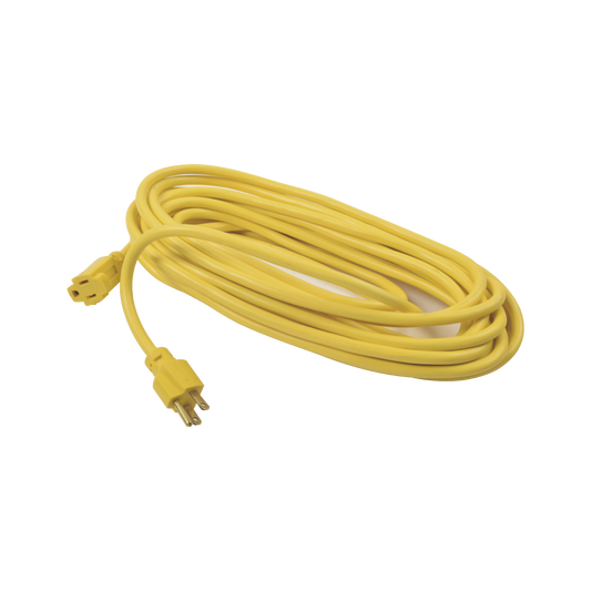 ExtensiÃ³n elÃ©ctrica de uso rudo aterrizada 10 metros / 127 V CA 10 A MÃ¡ximo / Color Amarillo.