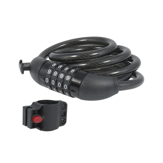 Candado de Cable de CombinaciÃ³n/ Longitud 100 cm / Nivel de seguridad 3/ Discos Programables.