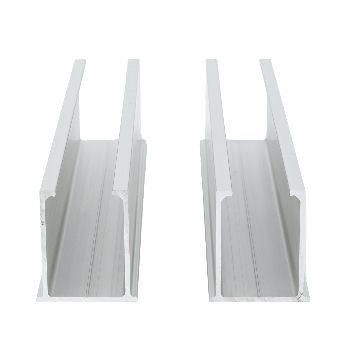 Juego de 2 Mini Rieles De Aluminio para Montaje de MÃ³dulos Solares en Techo (InstalaciÃ³n plana 0Â°). Incluye 4 Tornillos Perforantes.